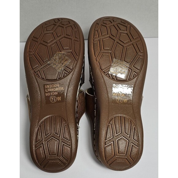 NWT ATALINA Women's #DC9016 Cut-Out Comfort Clog Mule 7.5W coral print slide on - Picture 5 of 6